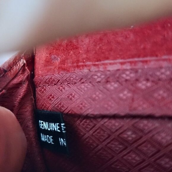 Vintage Genuine Eel Skin Crossbody Clutch Purse with Removable Strap - Picture 9 of 16